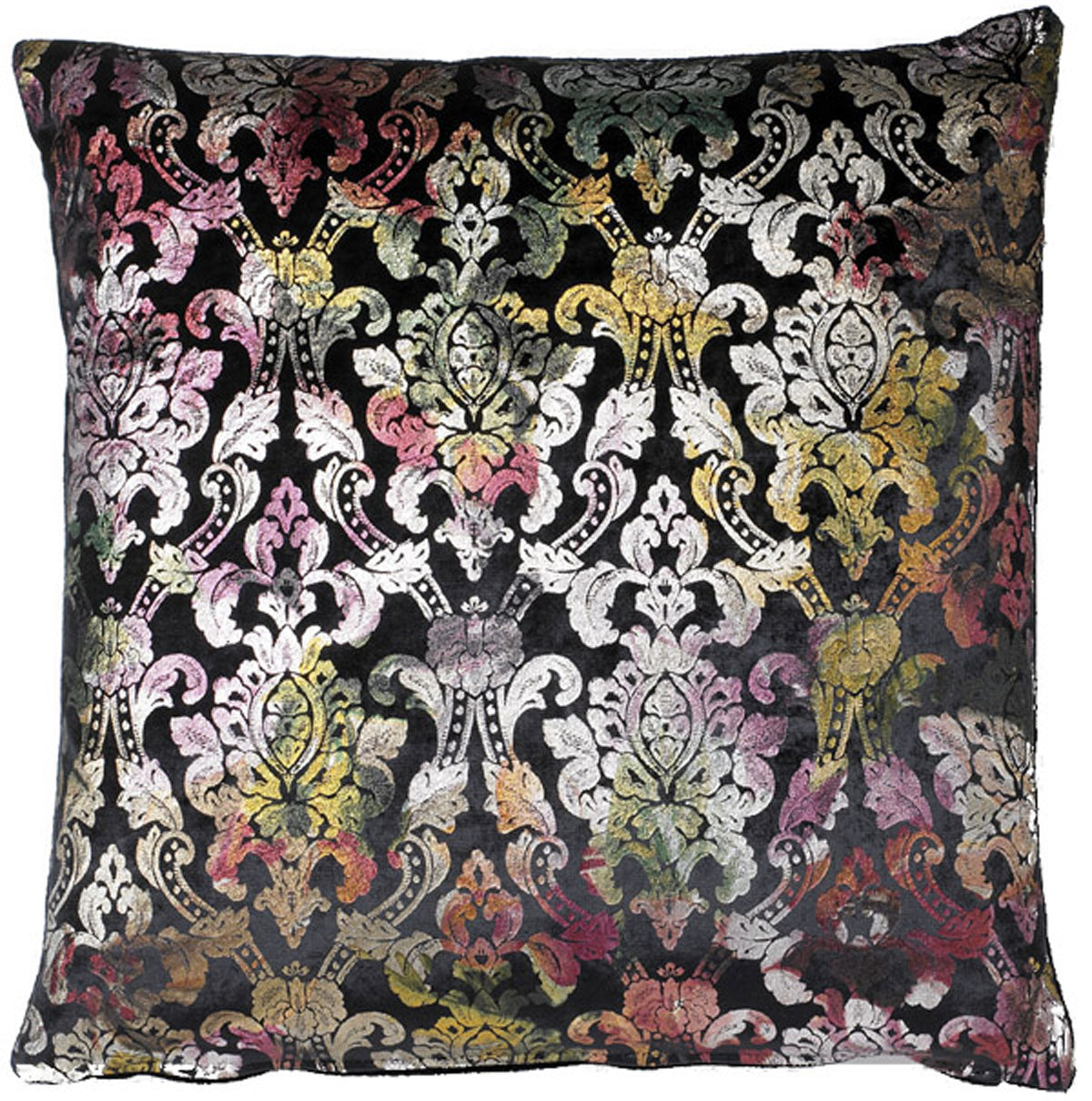 Dekokissen, Kissen, Farbe multicolor-schwarz, Größe 45 x 45 cm