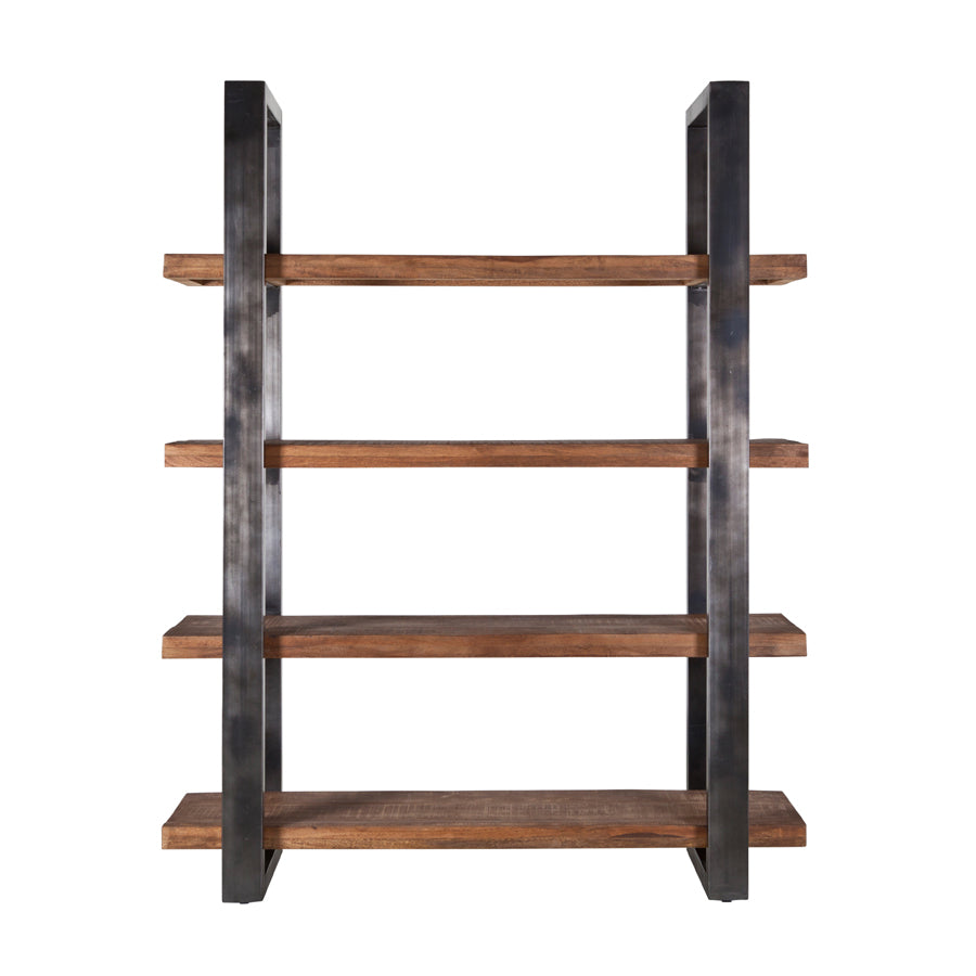 Regal grau- Naturholz, Regal Industrie grau, Breite 160 cm