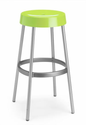 Design Barhocker, Farbe hellgrün, Aluminium