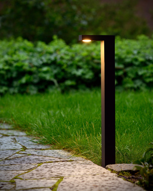 LED Außenstandleuchte schwarz, Standleuchte außen schwarz, Höhe 60 cm