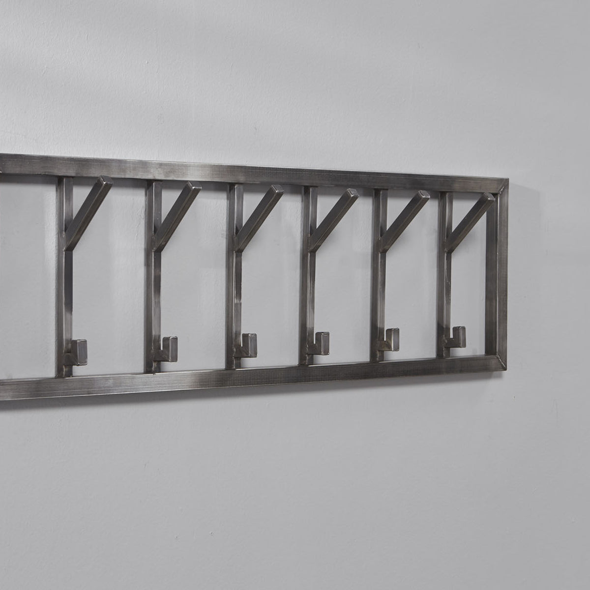 Wandgarderobe Edelstahl Garderobe Grau Metall Breite 100 Cm Richhome wandgarderobe-edelstahl-garderobe-grau-metall-breite-100-cm-richhome