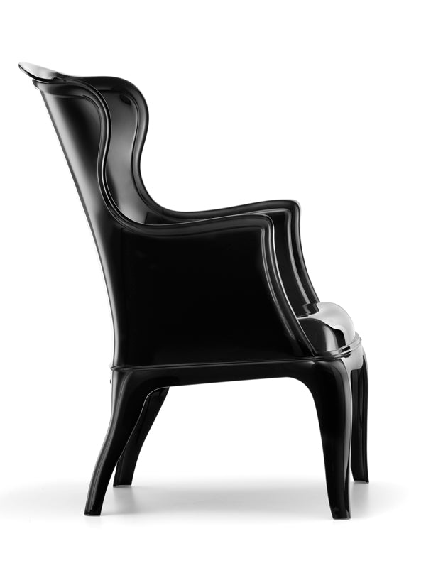 Design Sessel  aus Polykarbonat, Farbe schwarz