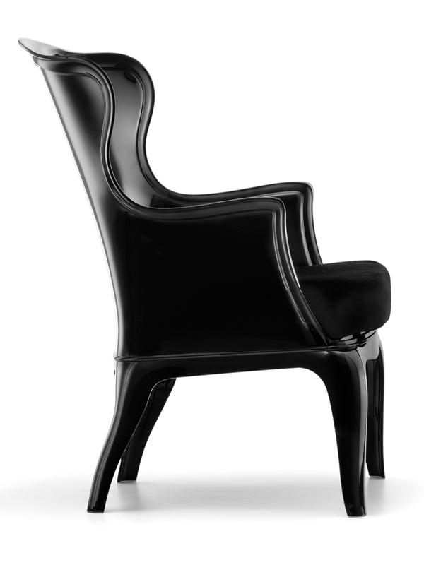 Design Sessel  aus Polykarbonat, Farbe schwarz