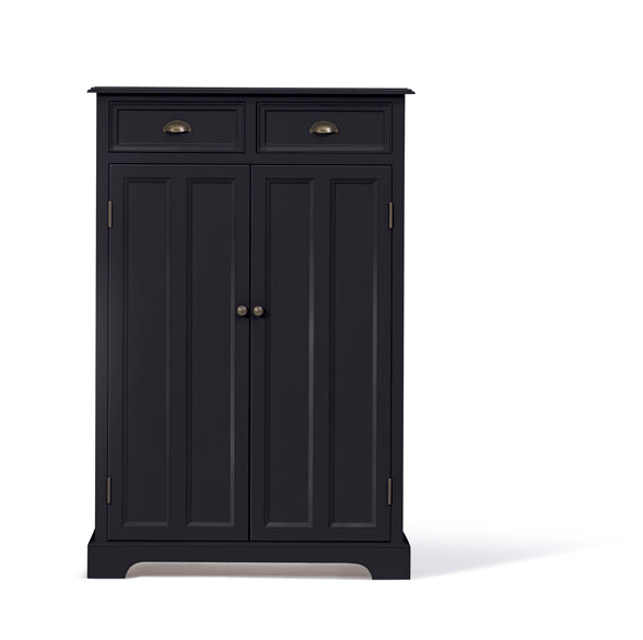 Schrank schwarz, Kommode schwarz Landhaus, Breite 90 cm