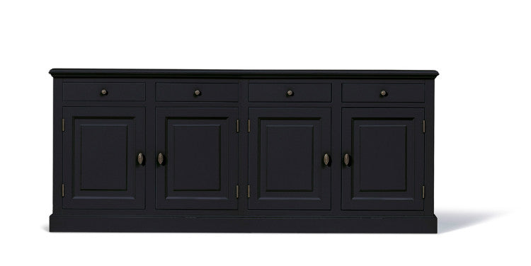 Anrichte grau, Sideboard grau Landhausstil, Breite 228 cm