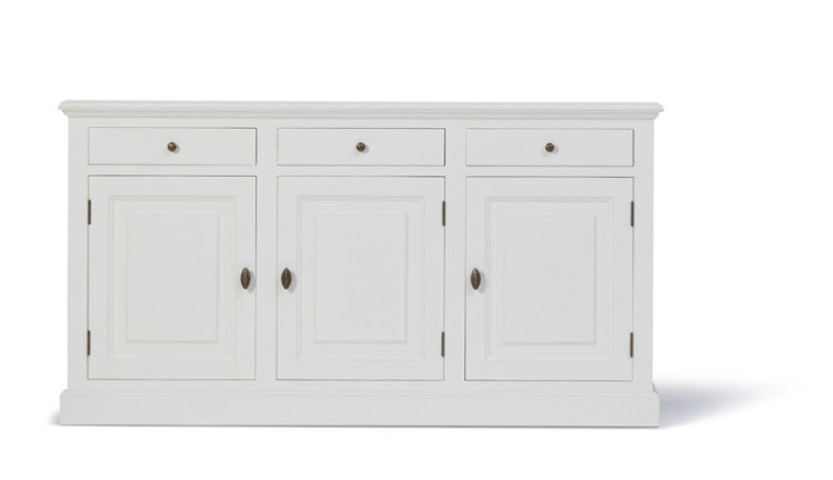 Sideboard weiß, Anrichte weiß Landhaus, Sideboard Landhausstil in vier Farben, Breite 177 cm
