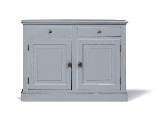 Klassische Anrichte grau, Sideboard grau im Landhausstil, Breite 126 cm