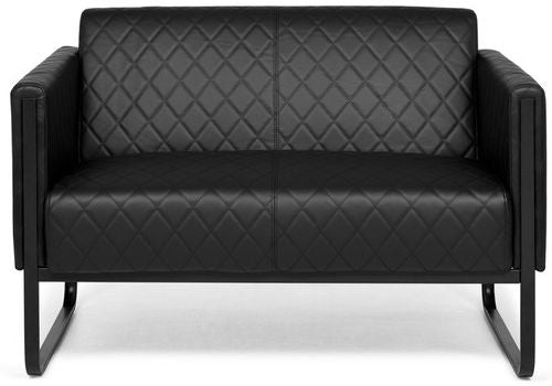 Loungesofa schwarz, Besucher-Sofa schwarz