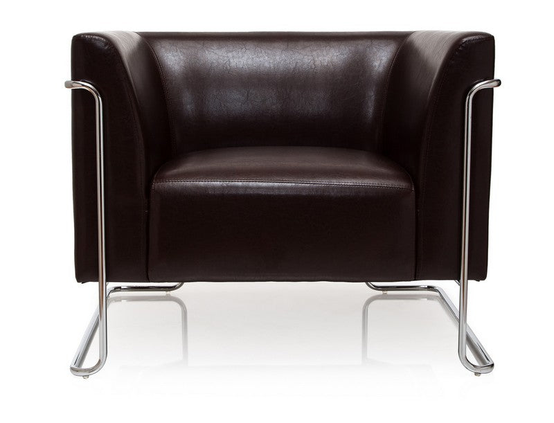 Loungesessel braun, Office-Sessel braun, Büro-Sessel braun