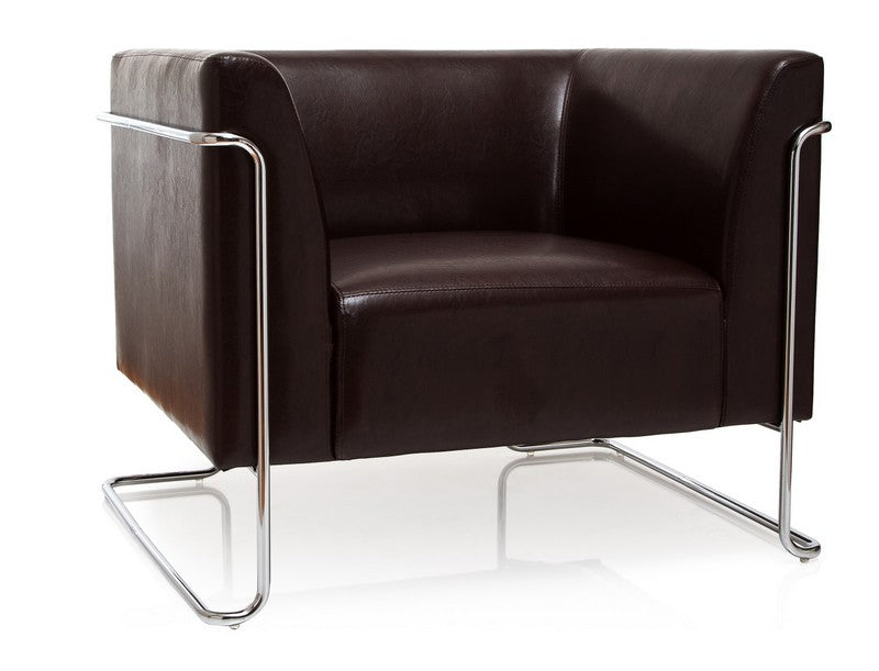 Loungesessel braun, Office-Sessel braun, Büro-Sessel braun