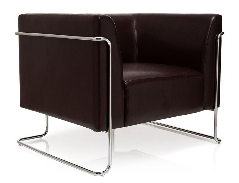 Loungesessel braun, Office-Sessel braun, Büro-Sessel braun