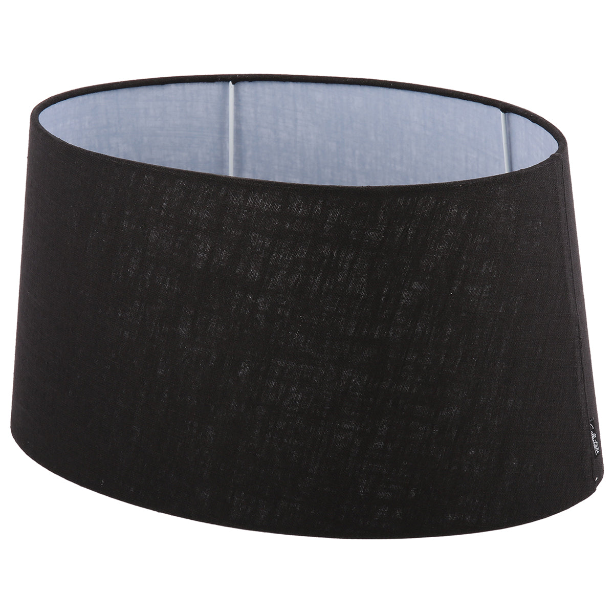 Lampenschirm schwarz oval Ø 25 cm