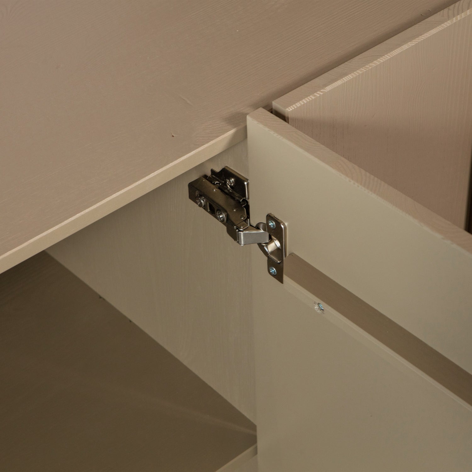 Sideboard Holz, Sideboard taupe-grau, Breite 200 cm