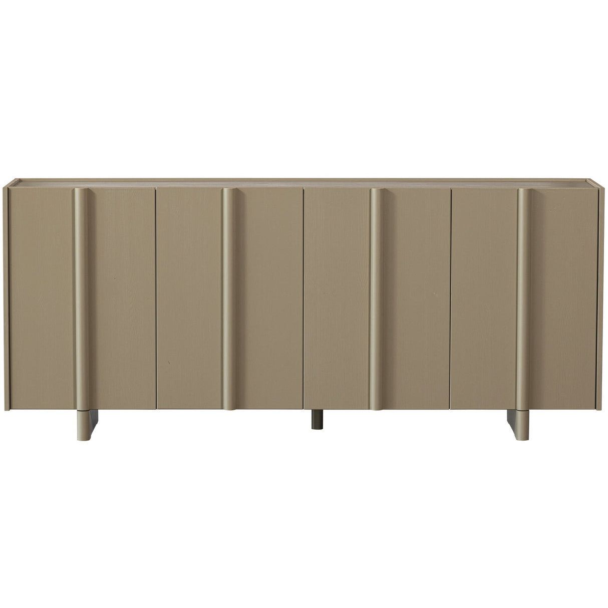 Sideboard Holz, Sideboard taupe-grau, Breite 200 cm