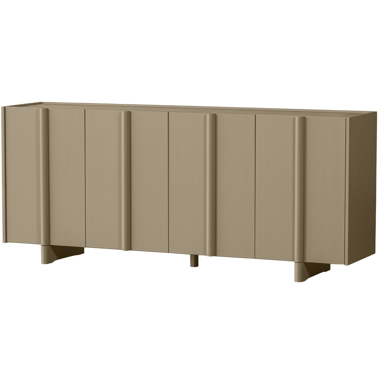 Sideboard Holz, Sideboard taupe-grau, Breite 200 cm