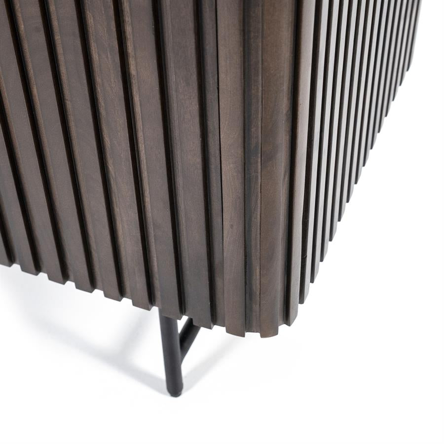 Sideboard braun Massivholz, Anrichte braun Holz, Sideboard Holz braun, Breite 170 cm