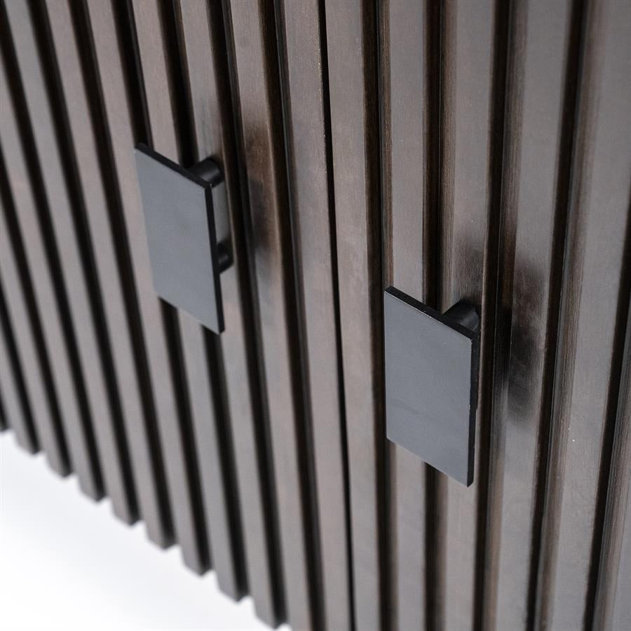 Sideboard braun Massivholz, Anrichte braun Holz, Sideboard Holz braun, Breite 170 cm