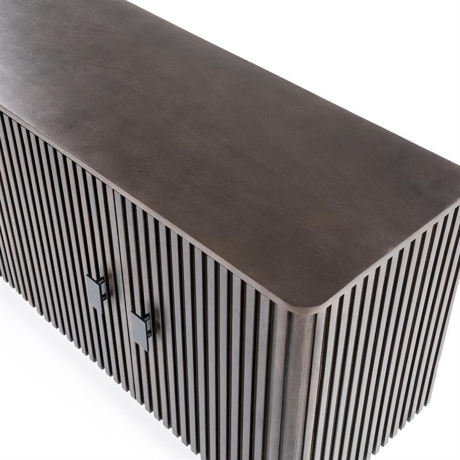 Sideboard braun Massivholz, Anrichte braun Holz, Sideboard Holz braun, Breite 170 cm