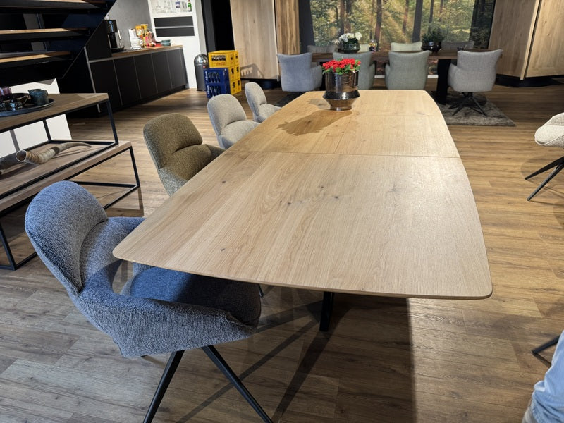 Tisch ausziehbar Eiche, Esstisch ausziehbar Eiche massiv, ausziehbarer Tisch Eiche, Länge 160-220 cm