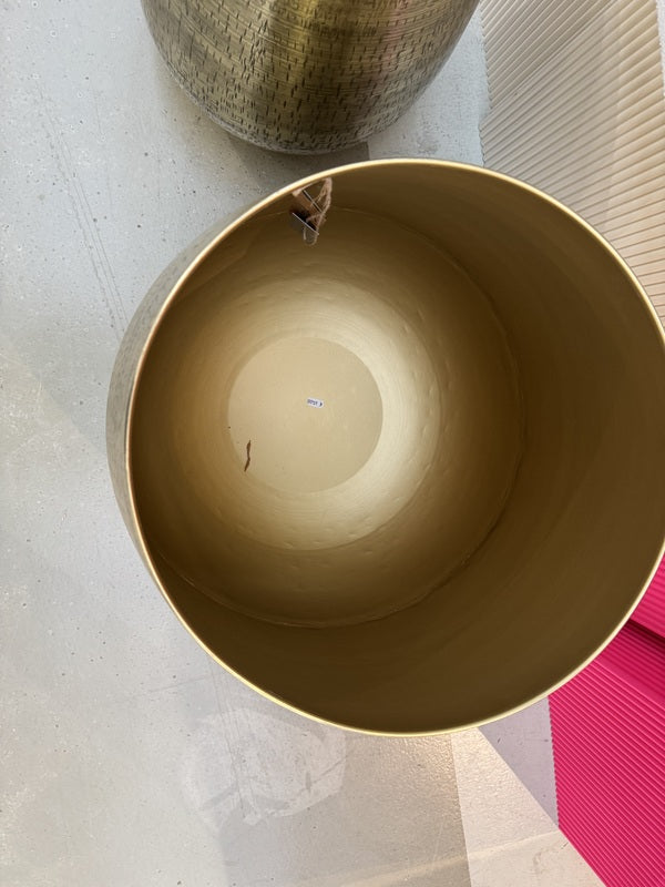 Blumentopf Metall Bronze, Pflanzkübel Bronze Metall,Durchmesser 40 cm