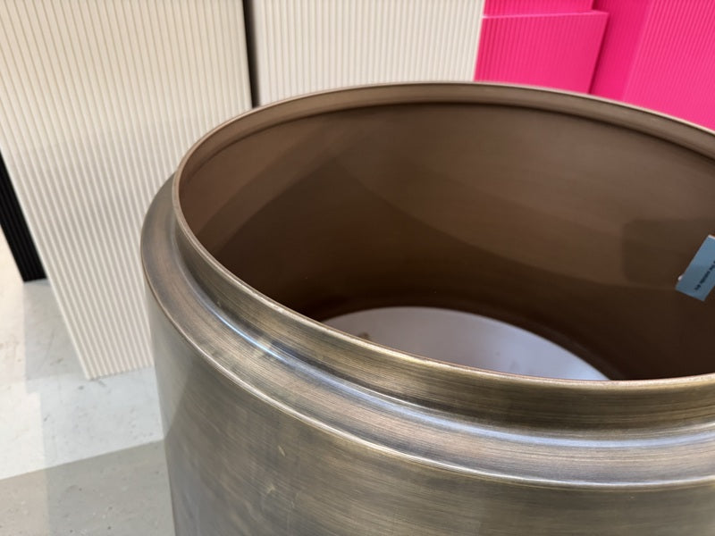 Blumentopf Metall Bronze antik, Pflanzkübel Bronze Metall, Durchmesser 75 cm