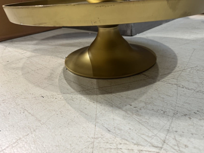 Etagere Gold matt, Etagere Höhe 138 cm