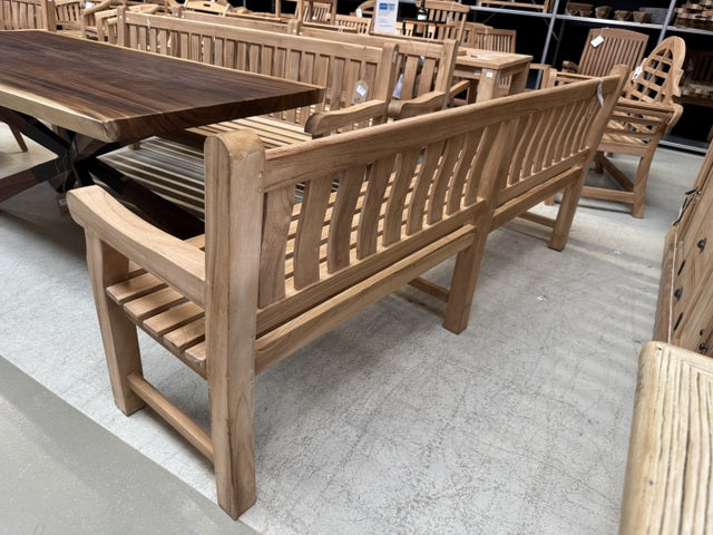 Gartenbank Teak, Gartenbank Holz-Teak, Breite 200 cm