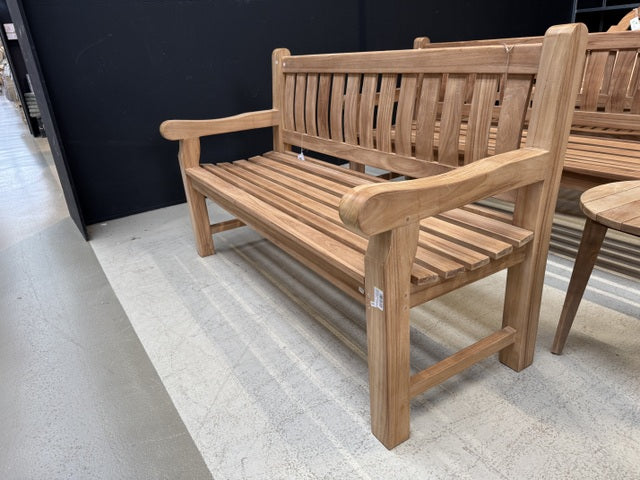 Gartenbank Teak, Gartenbank Holz-Teak, Breite 200 cm