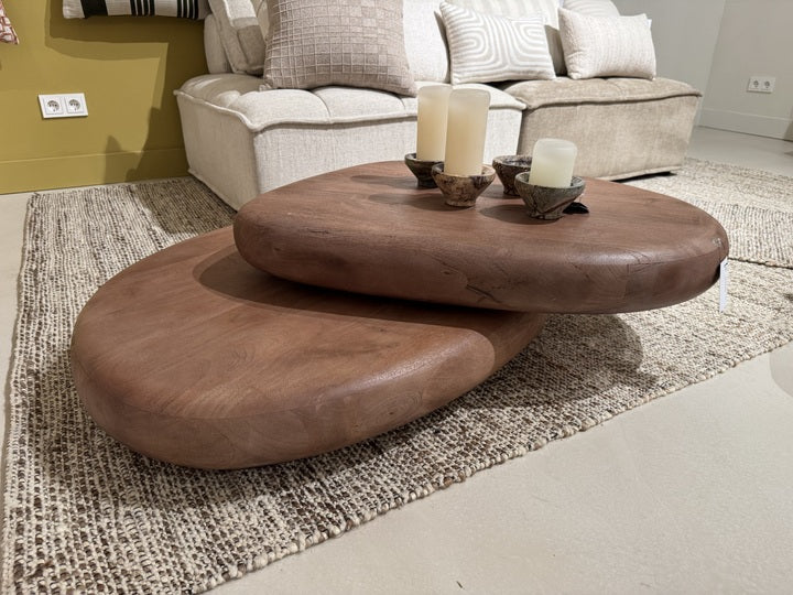 Couchtische ausziehbar-drehbar, Couchtisch braun Holz, Breite 100 cm
