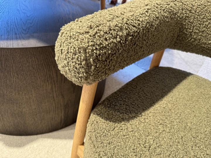 Sessel grün, moderner Sessel Holz-Gestell
