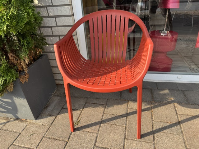 Gartenstuhl rot Kunststoff, Outdoor Stuhl rot stapelbar