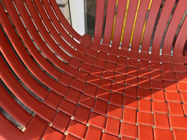 Gartenstuhl rot Kunststoff, Outdoor Stuhl rot stapelbar