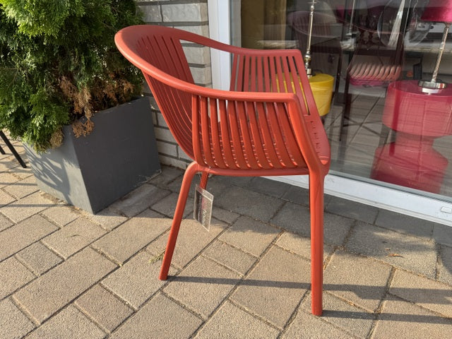 Gartenstuhl rot Kunststoff, Outdoor Stuhl rot stapelbar