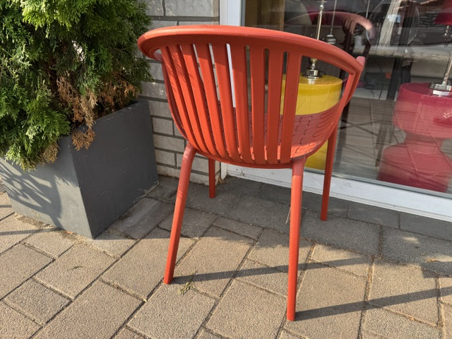 Gartenstuhl rot Kunststoff, Outdoor Stuhl rot stapelbar