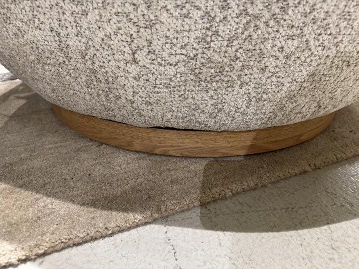 Sessel grau-beige, drehbarer Sessel, Breite 87 cm