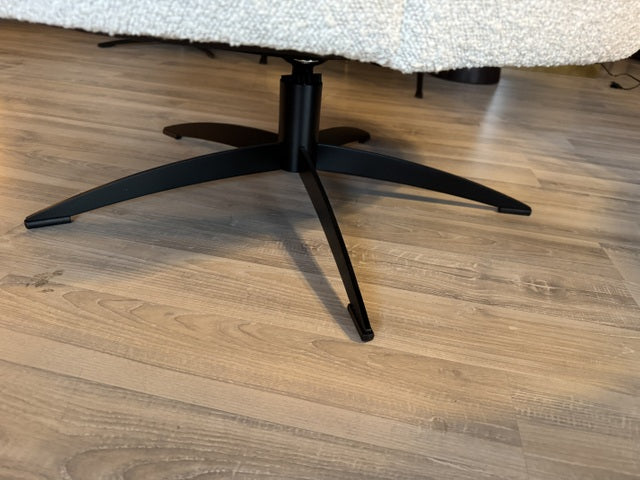 Sessel weiß-beige, drehbarer Sessel weiß