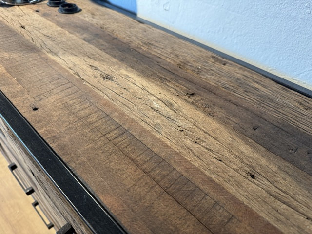 Sideboard Industriedesign, Sideboard Metall-Gestell, Schrank Industrie, Breite 180 cm