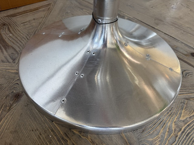 Beistelltisch Aircraft, Couchtisch Airplane Silber Aluminium, Durchmesser 60 cm