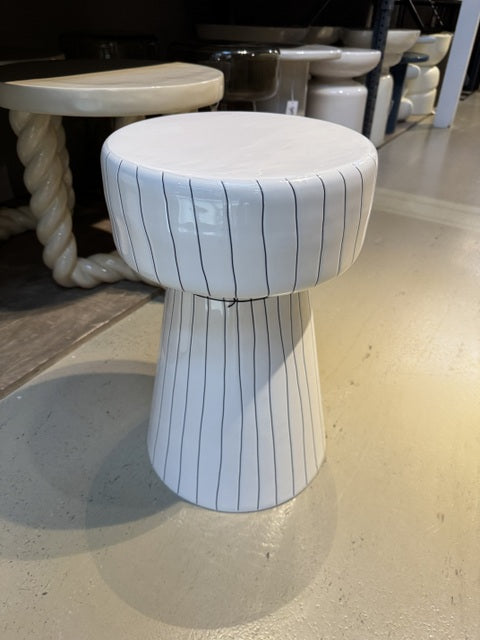 Beistelltisch weiß, Beistelltisch Metall, Durchmesser 29 cm