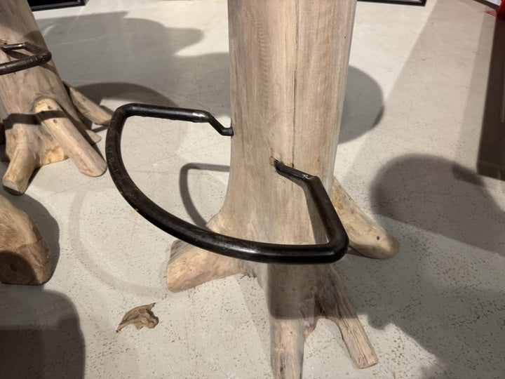 Barhocker Baumstamm, Sitzhöhe 75 cm