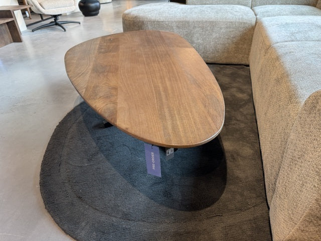 Esstisch Naturholz-Farbe oval, Tisch oval, Länge 220 cm
