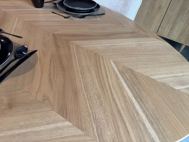 Esstisch Eiche oval, Tisch oval Eiche, Länge 210 cm