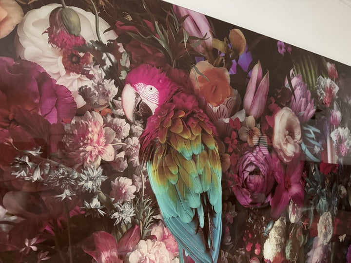Bild Multicolor, Glas Bild bunt, Breite 160 cm