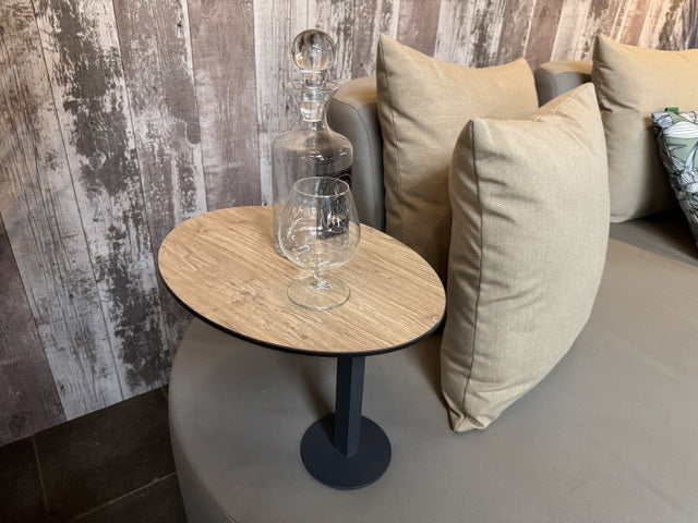 Set 4 teiliges Loungeset beige, Garten-Loungesofa grau-beige