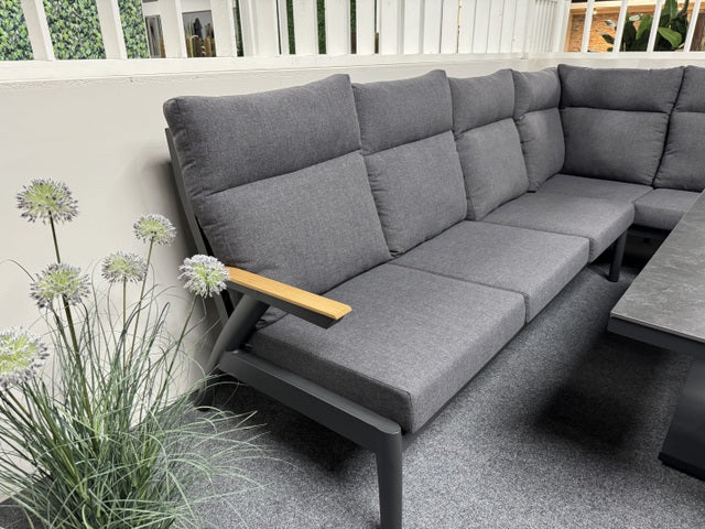 Loungsofa anthrazit, Gartensofa anthrazit, Lounge grau-anthrazit