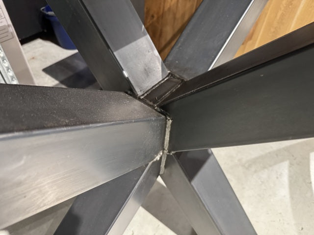 Tischbeine Spider Metall, Tischgestell Metall,  Tischfuß Metall, Breite 120 cm