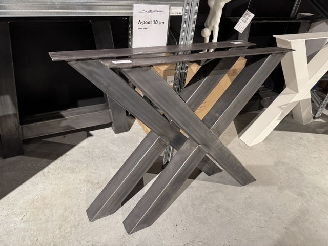 X Tischbeine Metall 2er Set Tischgestell Metall, X Tischfuß Metall