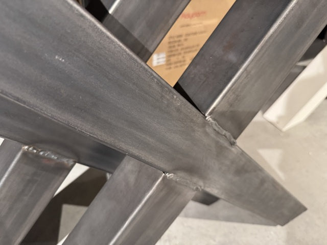 X Tischbeine Metall 2er Set Tischgestell Metall, X Tischfuß Metall