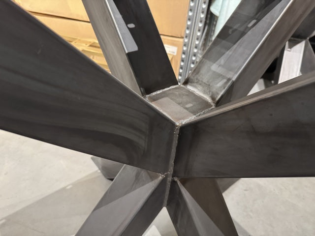 Tischbeine Spider Metall, Tischgestell Metall,  Tischfuß Metall, Maße 100x100 cm