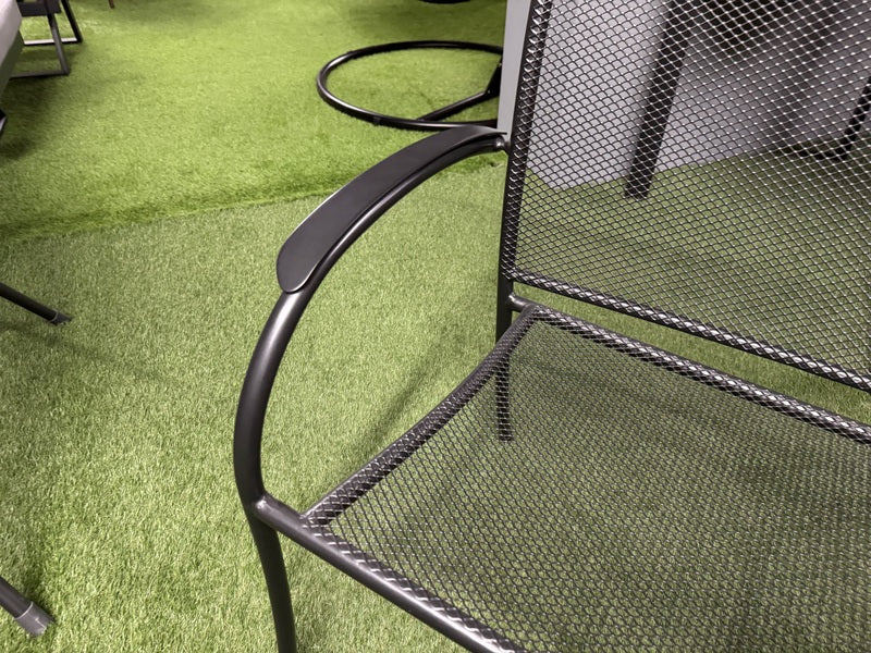 Metall Gartenstuhl, Metall Stuhl anthrazit